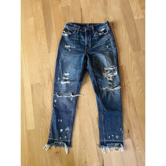 Abercombie & Fitch Distressed High Rise Skinny Jeans - Picture 2 of 6